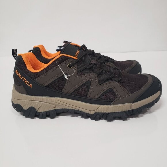 NAUTICA Men\'s Williams Low Hiking Boots in Brown/Orange - Size 7‎ main image 8